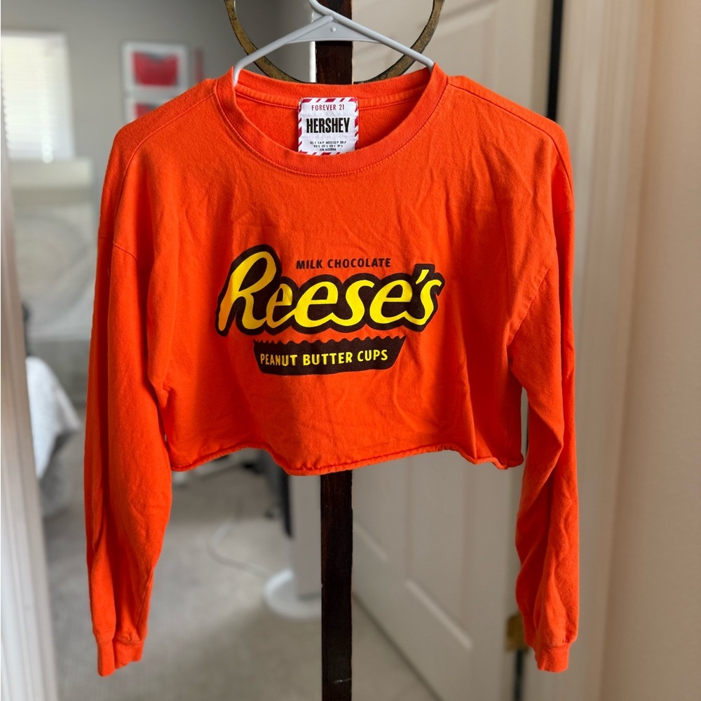 Reese's Orange Cropped Sweatshirt